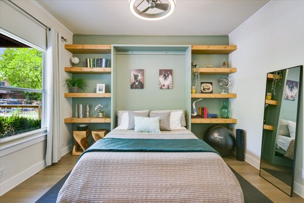 Bedroom, Interior, Wood Texture Flooring