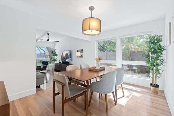 Dining room, Interior, Wood Texture Flooring
