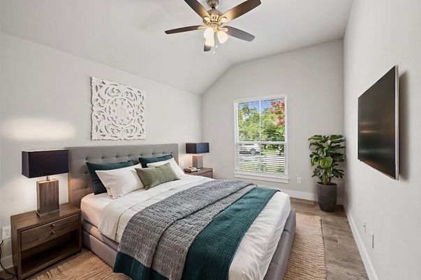 Bedroom, Interior, Wood Texture Flooring