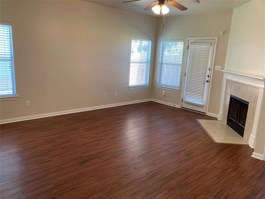 Empty room, Fireplace, Interior, Wood Texture Flooring