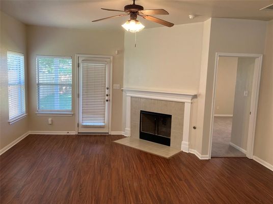 Empty room, Fireplace, Interior, Wood Texture Flooring