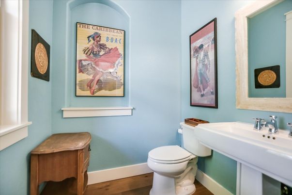 Bathroom, Interior, Wood Texture Flooring
