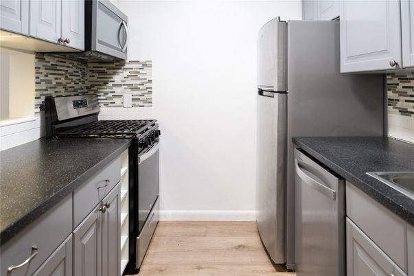 Interior, Kitchen, Wood Texture Flooring
