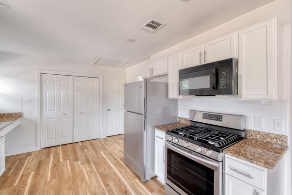 Interior, Kitchen, Wood Texture Flooring