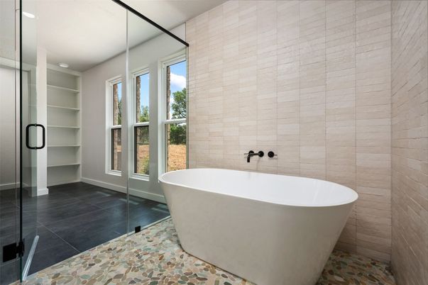 Bathroom, Free Standing Baths, Interior, Recessed Lighting