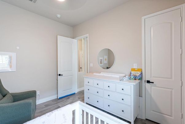 Bathroom, Interior, Recessed Lighting, Wood Texture Flooring