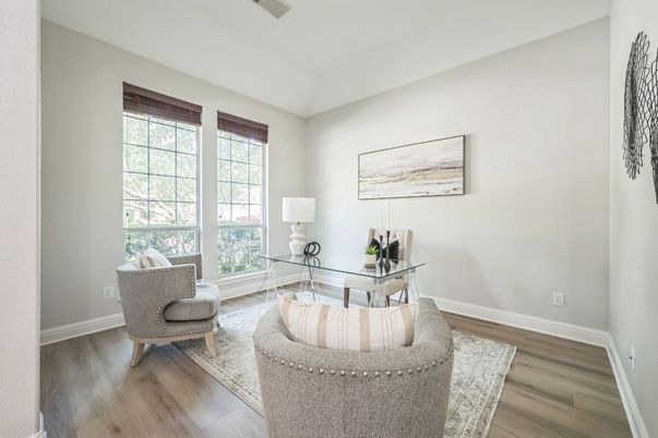 Home Office, Interior, Wood Texture Flooring
