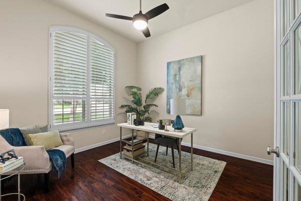 Home Office, Interior, Wood Texture Flooring