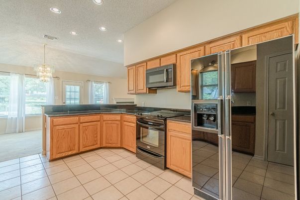 Chandelier, Interior, Kitchen, Recessed Lighting