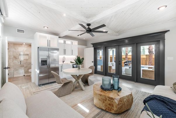 Interior, Kitchen, Living room, Recessed Lighting, Stainless Steel Appliances
