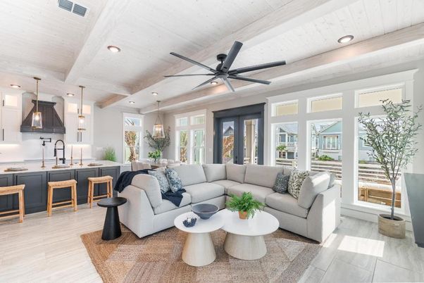 Interior, Kitchen, Living room, Pendant Lights, Recessed Lighting