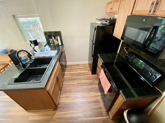 Interior, Kitchen, Wood Texture Flooring