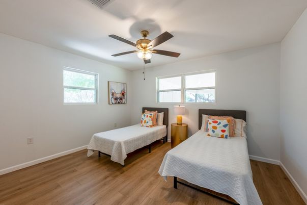 Bedroom, Interior, Wood Texture Flooring