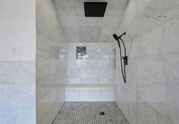 Bathroom, Interior, Marble Walls