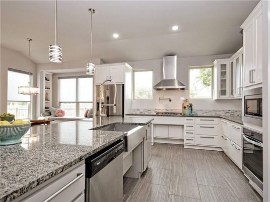Interior, Kitchen, Pendant Lights, Recessed Lighting, Stainless Steel Appliances