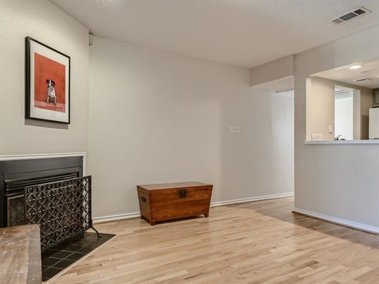 Fireplace, Interior, Recessed Lighting, Wood Texture Flooring