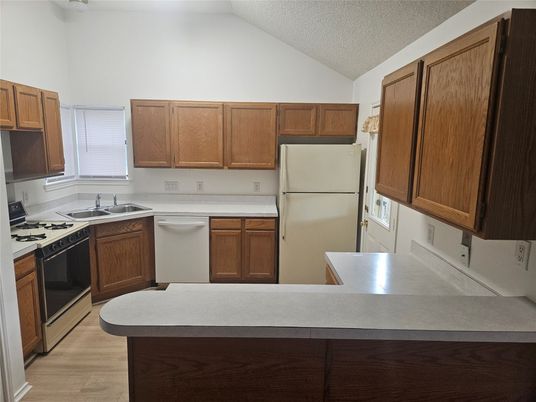 Interior, Kitchen, Wood Texture Flooring