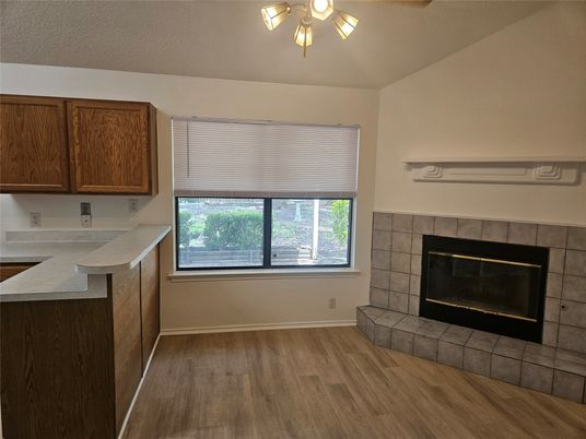 Fireplace, Interior, Wood Texture Flooring
