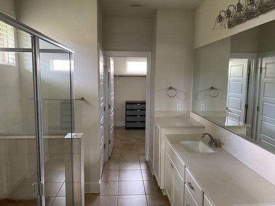 Bathroom, Dual Sink Vanities, Glass Shower, Interior