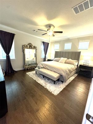 Bedroom, Interior, Wood Texture Flooring