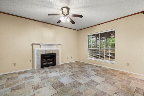 Empty room, Fireplace, Interior