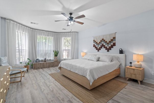 Bedroom, Interior, Wood Texture Flooring