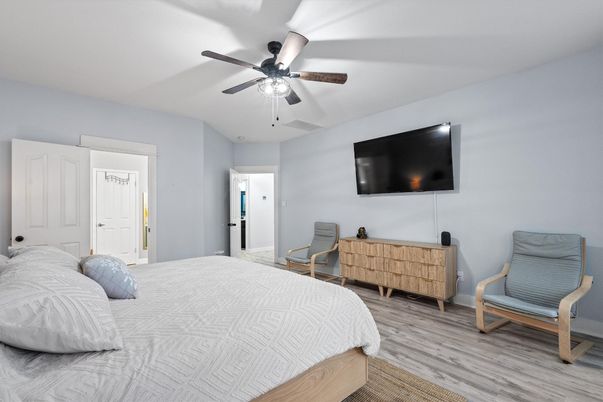 Bedroom, Interior, Wood Texture Flooring