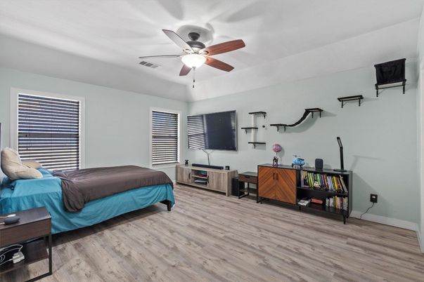 Bedroom, Interior, Wood Texture Flooring