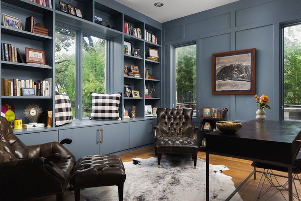 Home Office, Interior, Wood Texture Flooring