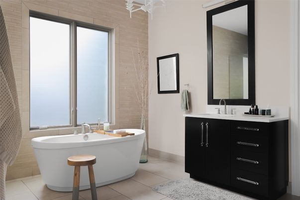 Bathroom, Dual Sink Vanities, Free Standing Baths, Interior