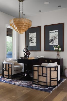 Chandelier, Interior, Recessed Lighting, Wood Texture Flooring