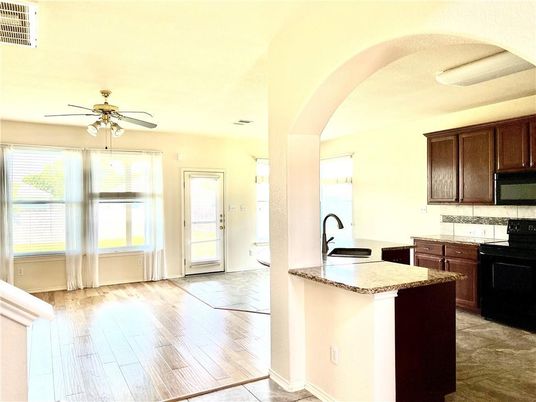 Interior, Kitchen, Wood Texture Flooring