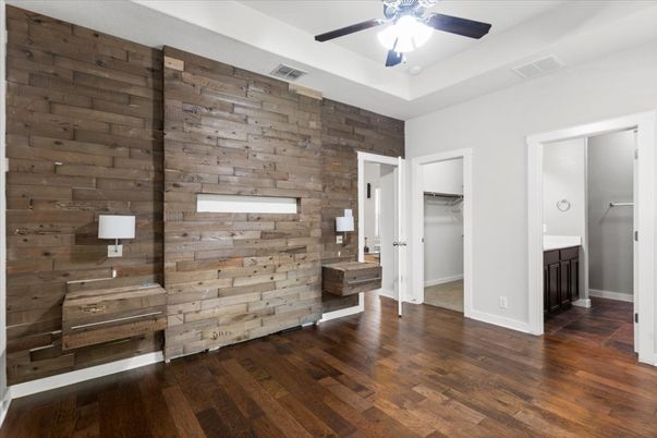 Empty room, Interior, Wood Texture Flooring, Wooden Walls