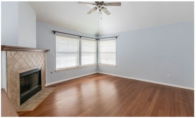 Empty room, Fireplace, Interior, Wood Texture Flooring
