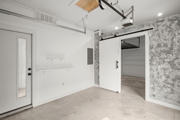 Garage, Interior, Recessed Lighting