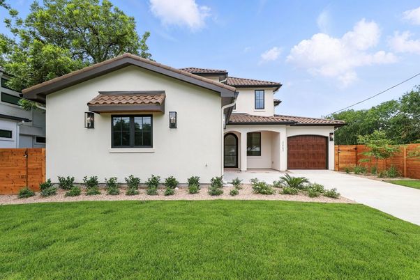 Attached, Backyard, Exterior, Facade, Mediterranean
