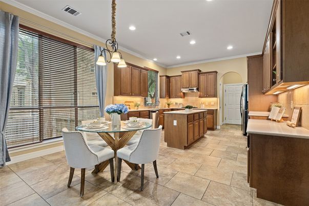 Dining room, Interior, Kitchen, Pendant Lights, Recessed Lighting