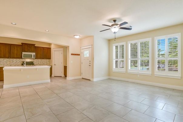 Empty room, Interior, Kitchen, Recessed Lighting