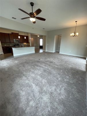 Chandelier, Empty room, Interior, Kitchen, Pendant Lights