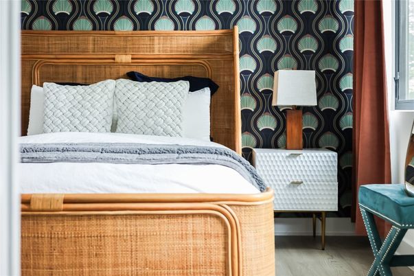 Bedroom, Interior, Wood Texture Flooring