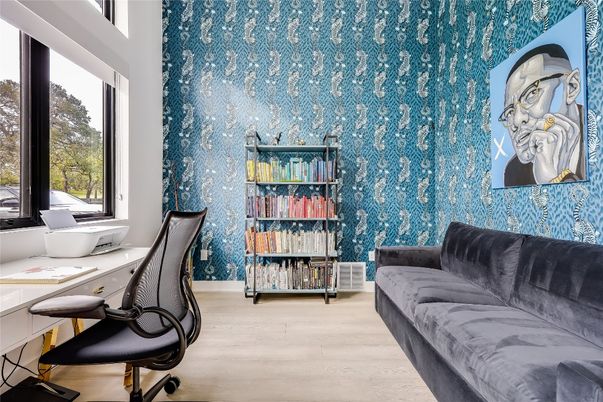 Home Office, Interior, Wood Texture Flooring