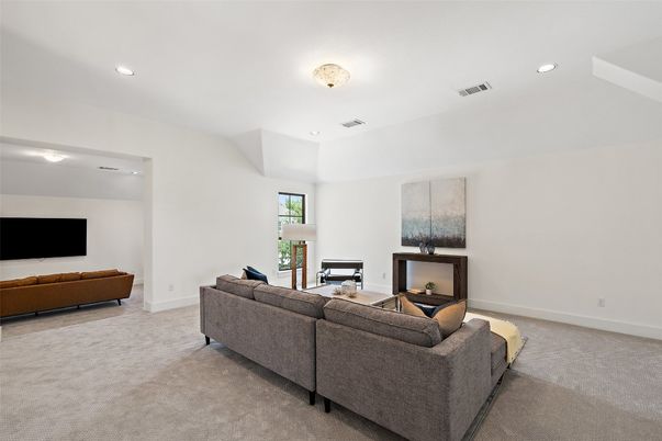 Interior, Living room, Recessed Lighting