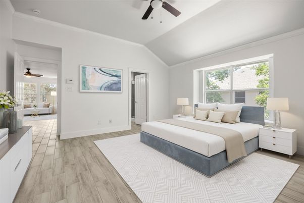Bedroom, Interior, Wood Texture Flooring