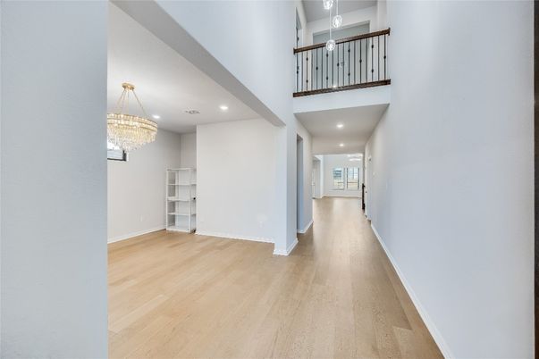 Chandelier, Interior, Recessed Lighting, Wood Texture Flooring