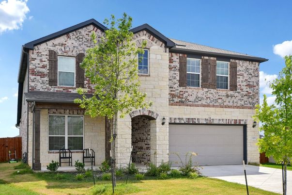 Attached, Exterior, Facade, Brick Traditional