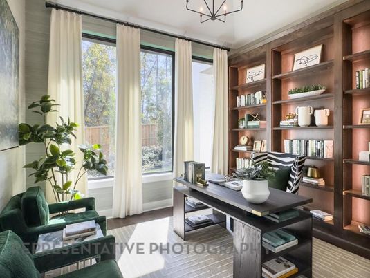 Chandelier, Home Office, Interior