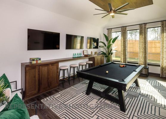 Billiard Table, Game Room, Interior