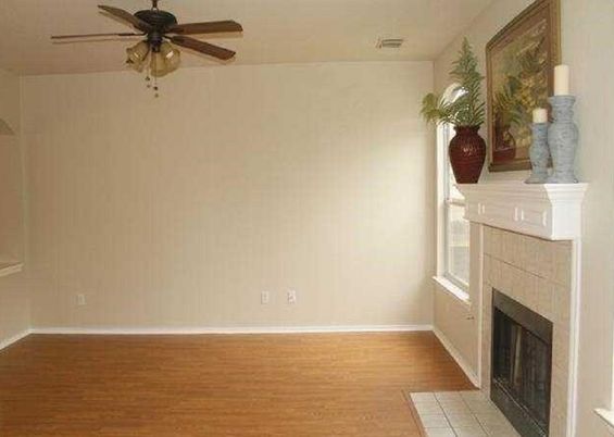 Empty room, Fireplace, Interior, Wood Texture Flooring