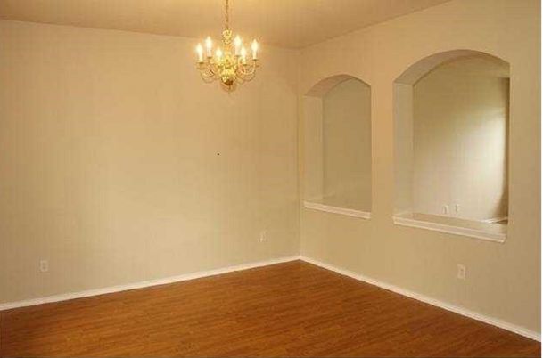 Chandelier, Empty room, Interior, Wood Texture Flooring