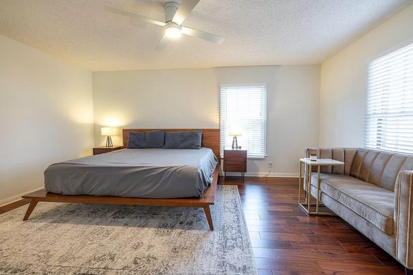 Bedroom, Interior, Wood Texture Flooring
